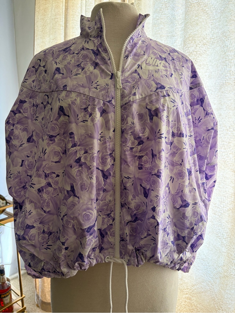 Nike Women's Lavender Floral windbreaker Jacket